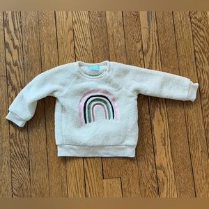 Pekkle Rainbow Sweatshirt - Size 12 Months